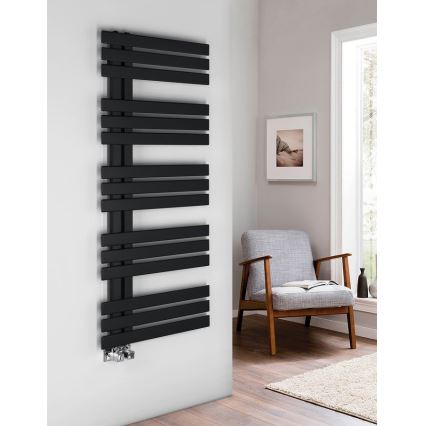 Sapho - Vannas istabas radiators SILVANA 561W/230V 50x123 cm matēts melns