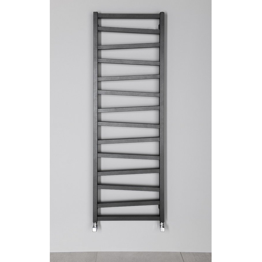 Sapho - Vannas istabas radiators ZIG 582W/230V 50x157 cm antracīts