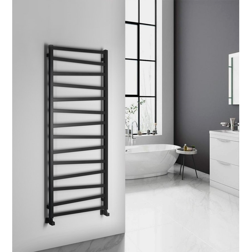 Sapho - Vannas istabas radiators ZIG 709W 60x157 cm melns