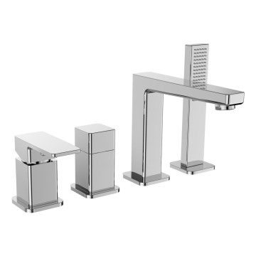 Sapho - Vannas jaucējkrāns ar 4 caurumiem TURSI spīdīgs hroms