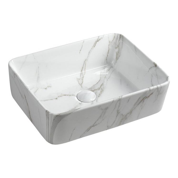 Sapho - Virsmas izlietne DALMA 47,5x37,5 cm keramika/Carrara