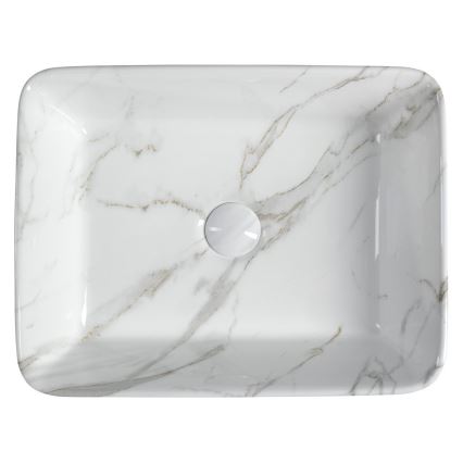 Sapho - Virsmas izlietne DALMA 47,5x37,5 cm keramika/Carrara