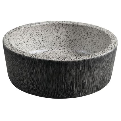 Sapho - Virsmas uzstādamā izlietne PRIORI Ø 41 cm balta/pelēka