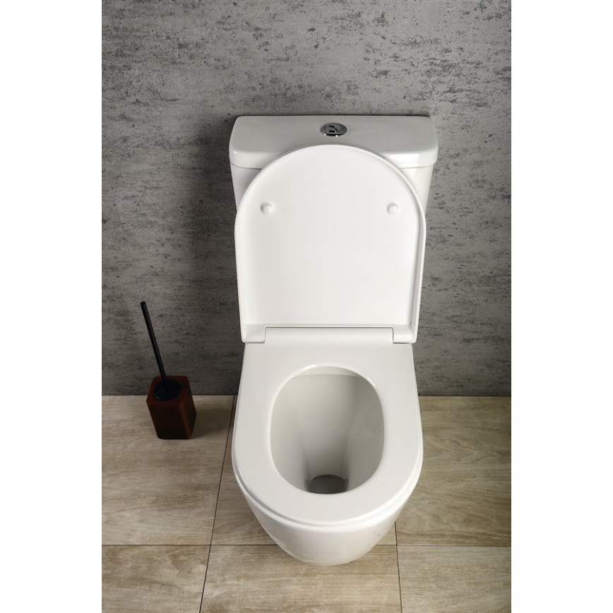 Sapho - WC kombi TURKU apakšējā/aizmugurējā izvade keramika/balta