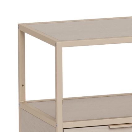 SARON grāmatu plaukts 114x78 cm pelēks