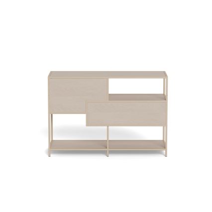 SARON grāmatu plaukts 114x78 cm pelēks