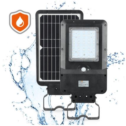 Saules darbināma LED ielas lampa ar sensoru STREET LED/15W/7,4V 4000K IP65 5400 mAh
