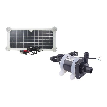 Saules darbināms ūdens sūknis ar fotovoltaisko paneli — USB savienojums, 900 l/h, 20 W