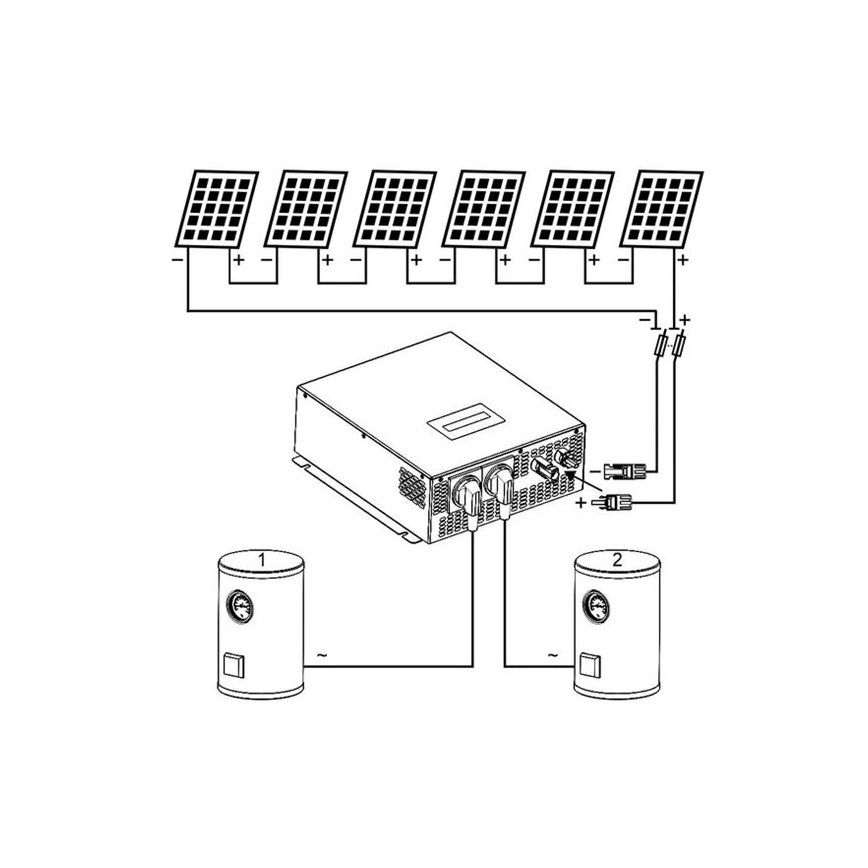 Saules enerģijas invertors ūdens sildīšanai ECO Solar Boost MPPT-3000 3,5kW PRO
