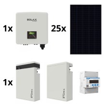 Saules enerģijas komplekts: SOLAX Power - 10kWp JINKO + 15kW SOLAX pārveidotājs 3f + 11,6 kWh akumulators