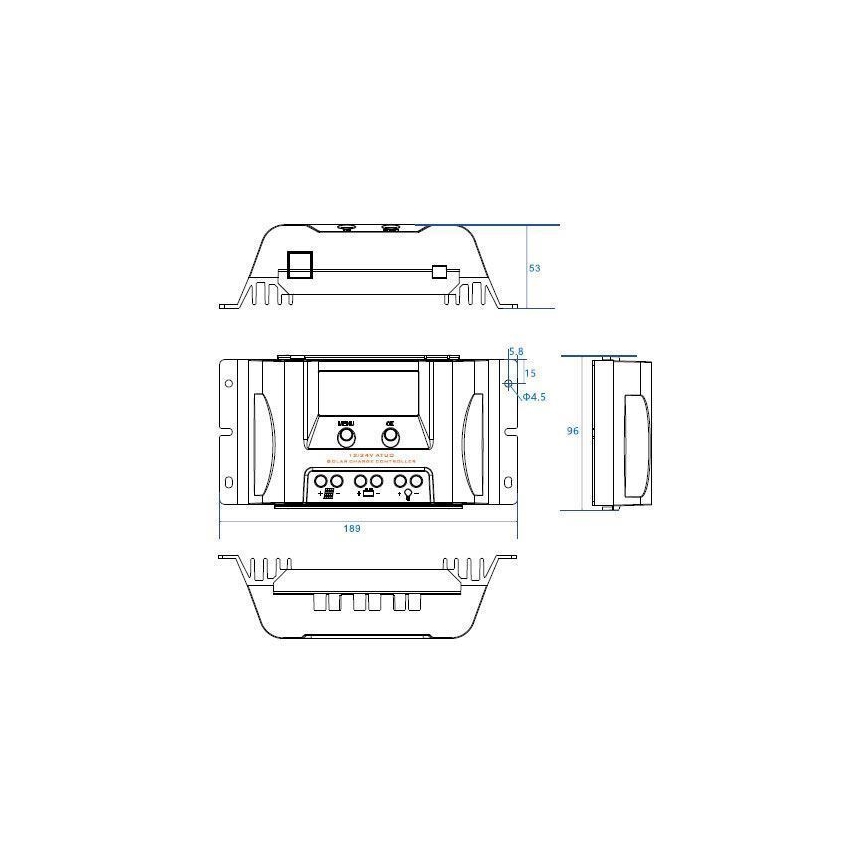 Saules enerģijas uzlādes regulators MPPT MT1550EU 12V/15A