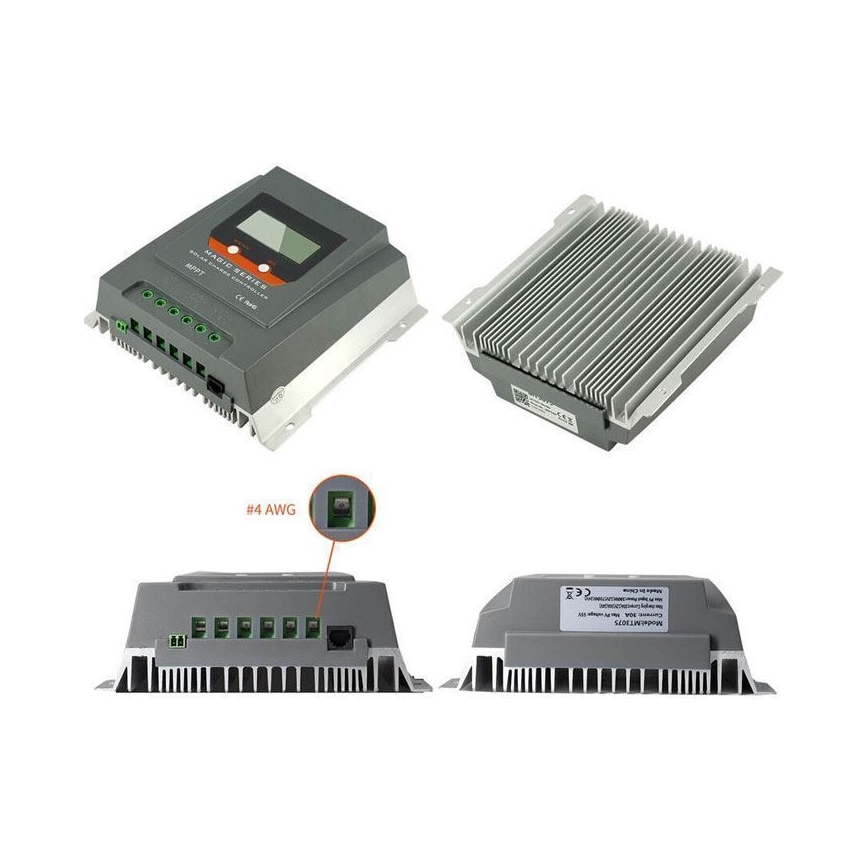 Saules enerģijas uzlādes regulators MPPT MT2075 12/24V/20A