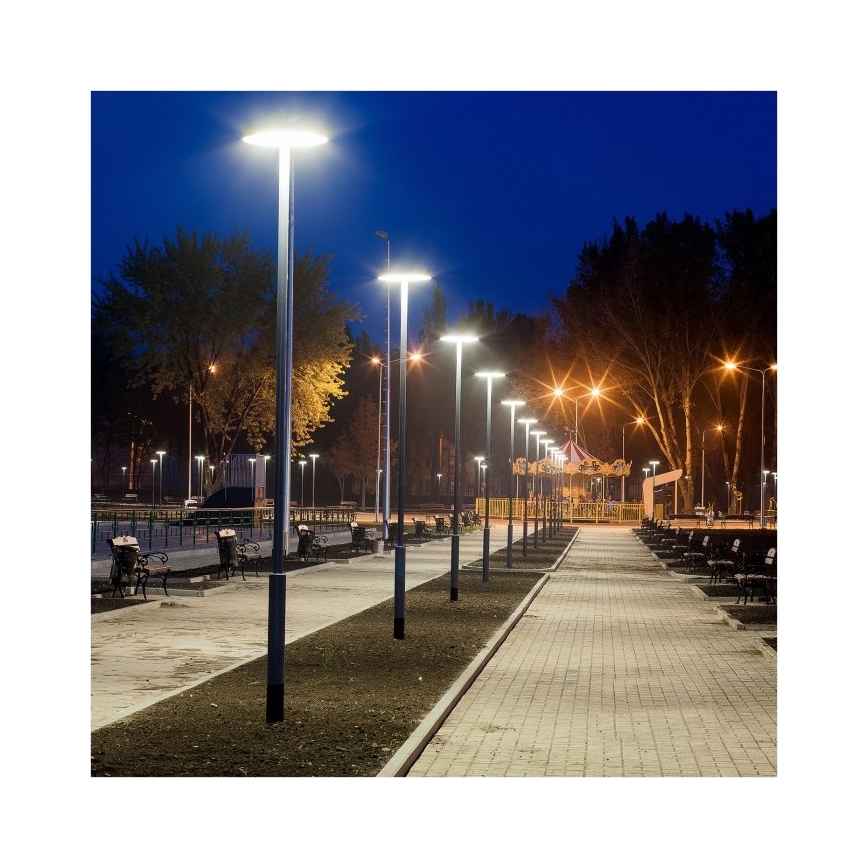 Saules ielu lampa ar LED un sensoru SOLSUMI LED/25W/3,2V IP54 25000 mAh + tālvadības pults