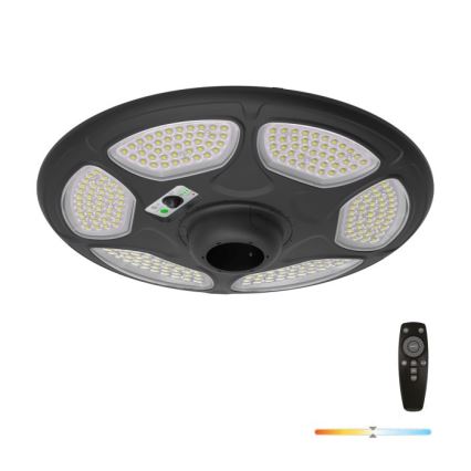 Saules ielu lampa ar LED un sensoru SOLSUMI LED/25W/3,2V IP54 25000 mAh + tālvadības pults