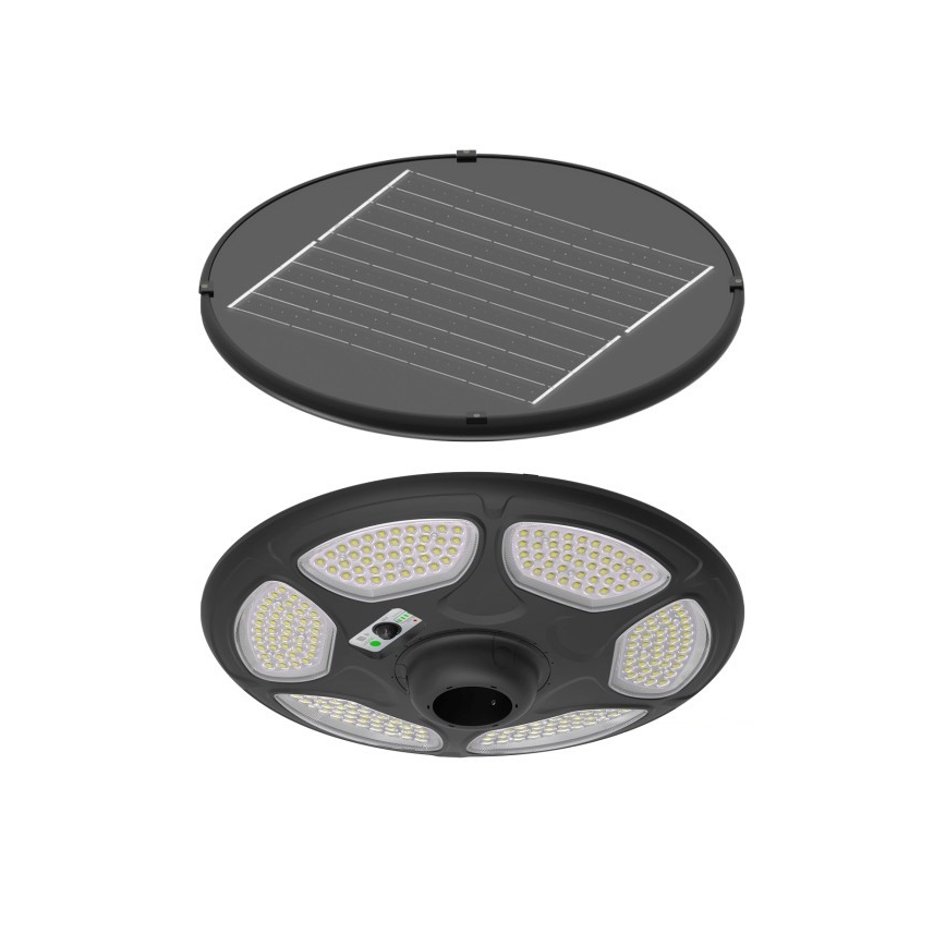 Saules ielu lampa ar LED un sensoru SOLSUMI LED/25W/3,2V IP54 25000 mAh + tālvadības pults