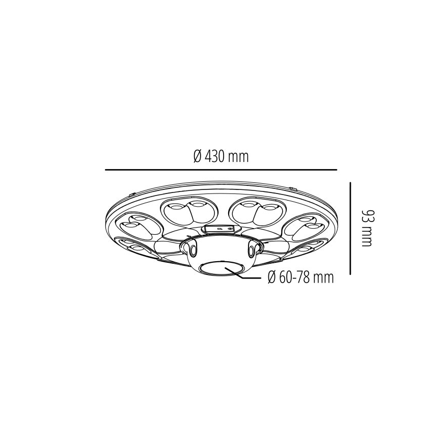 Saules ielu lampa ar sensoru LUVIA LED/15W/3,2V 6500K IP54 5400 mAh + tālvadības pults