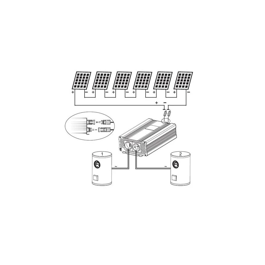Saules invertors ūdens sildīšanai ECO Solar Boost Evo MPPT-4000 4kW