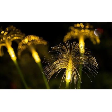 Saules LED dekoratīvais gaismeklis ar sensoru, 6×LED, 1,2 V, 3000 K, 77 cm, 600 mAh, IP44