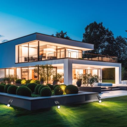 Saules LED lampa LANCE ar sensoru LED/3,7V 6000K IP44 1500 mAh