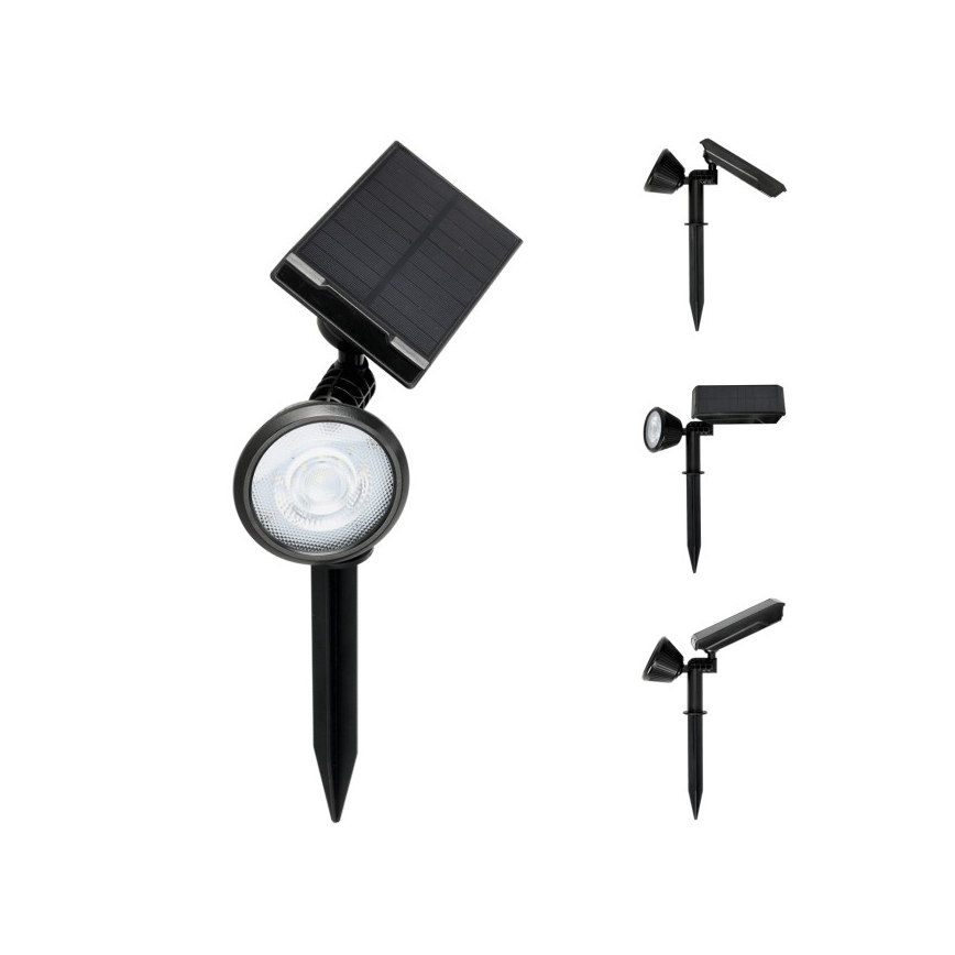 Saules LED lampa LANCE ar sensoru LED/3,7V 6000K IP44 1500 mAh