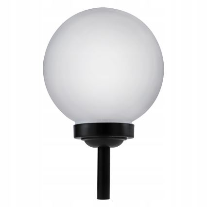 Saules LED lampa LED/1,2V 6500K 200 mAh Ø 25 cm IP44 balta/melna