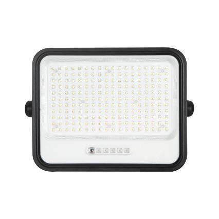 Regulējams LED saules prožektors LED/400W/3,2V 2000-8000K IP65 20000 mAh melns + ar tālvadības pulti