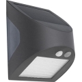 Saules LED sienas gaismeklis ar sensoru, 3 W, 3,7 V, 3000/4000 K, 1200 mAh, IP54, antracīts
