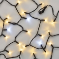 Savienojama virtene 100xLED/10m IP44 auksti/silti balta melna