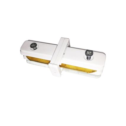 Savienojums gaismekļiem sliežu sistēmā CONNECTOR RS WHITE plakana tipa