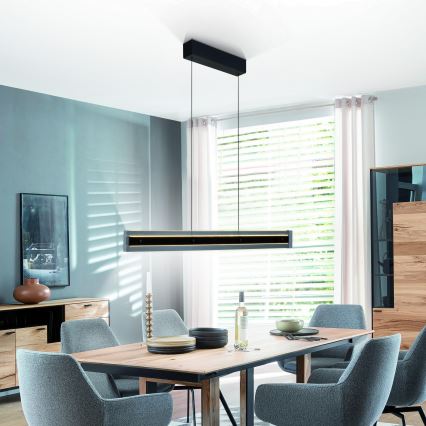 Schöner Wohnen 11316-18 - Dimmējama LED piekaramā lampa uz kabeļa LENA LED/32W/230V 105 cm melna