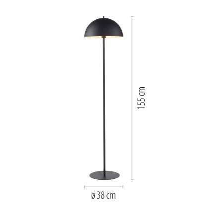 Schöner Wohnen 11727-18 - Grīdas lampa ALI 1xE27/25W/230V melna