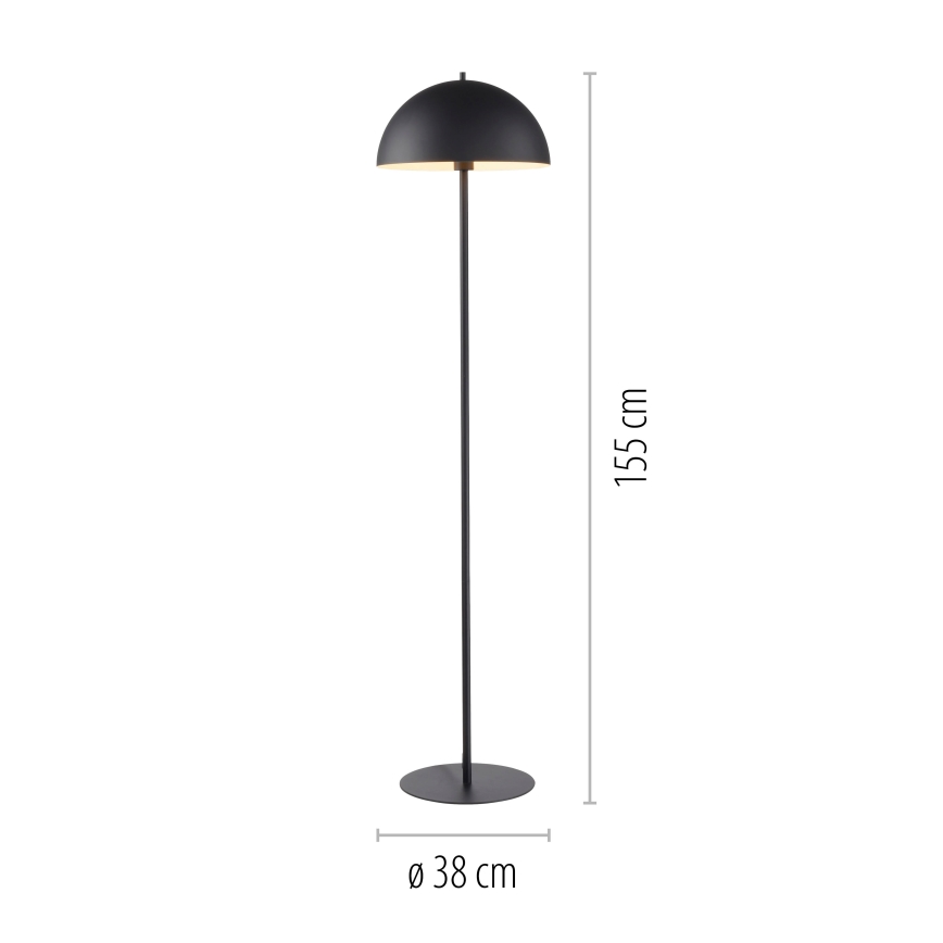 Schöner Wohnen 11727-18 - Grīdas lampa ALI 1xE27/25W/230V melna