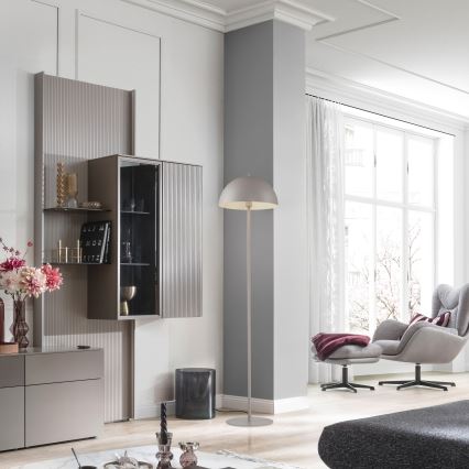 Schöner Wohnen 11727-39 - Grīdas lampa ALI 1xE27/25W/230V pelēka