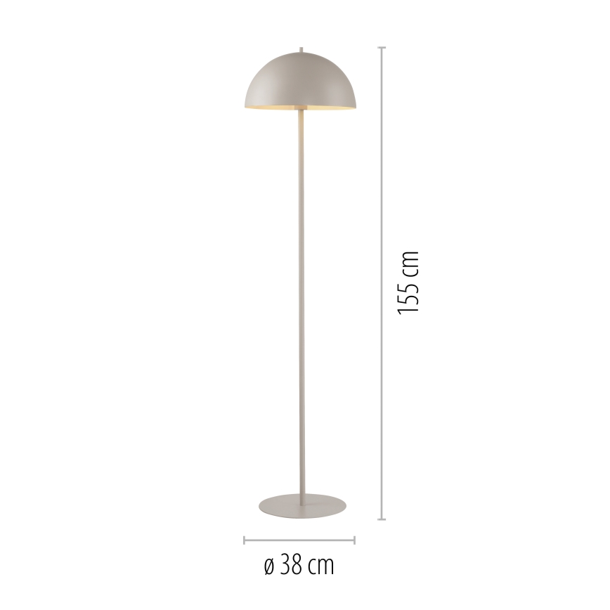 Schöner Wohnen 11727-39 - Grīdas lampa ALI 1xE27/25W/230V pelēka
