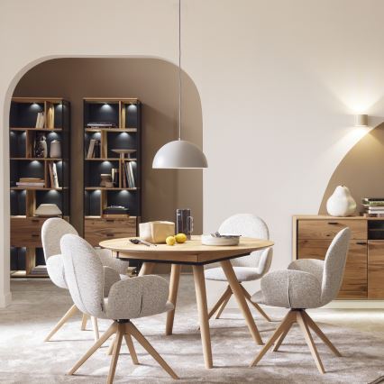 Schöner Wohnen 11728-39 - Pakaramā lustra ALI 1xE27/25W/230V Ø 38 cm pelēka