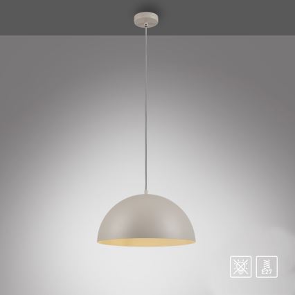 Schöner Wohnen 11728-39 - Pakaramā lustra ALI 1xE27/25W/230V Ø 38 cm pelēka