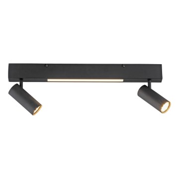 Schöner Wohnen 11793-18 - LED punktveida gaismeklis DANTE 2xGU10/10W/230V + LED/7,2W, melns