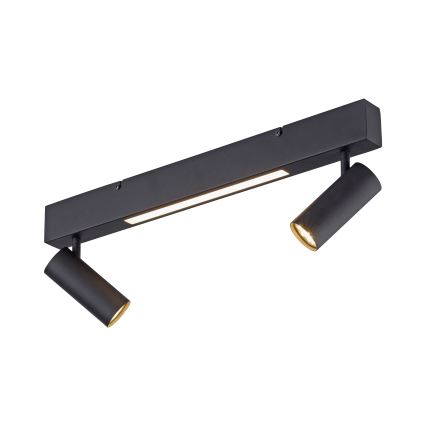 Schöner Wohnen 11793-18 - LED punktveida gaismeklis DANTE 2xGU10/10W/230V + LED/7,2W, melns