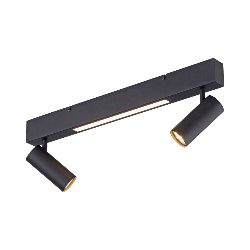 Schöner Wohnen 11793-18 - LED punktveida gaismeklis DANTE 2xGU10/10W/230V + LED/7,2W, melns