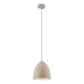 Schöner Wohnen 12540-42 - Pakaramais gaismeklis uz vada TRAVENTA 1xE27/40W/230V Ø 21 cm betona apdare