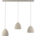 Schöner Wohnen 12541-42 - Pakarināmā lampa TRAVENTA ar trosi 3xE27/40W/230V, betona apdare
