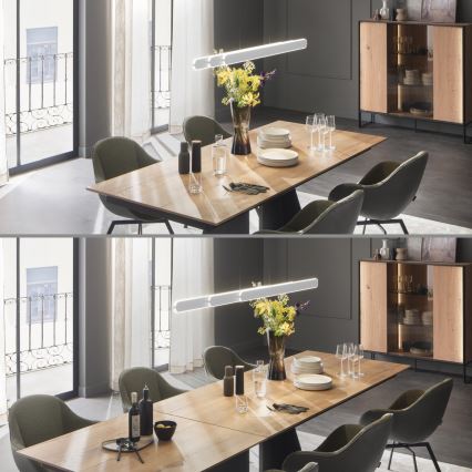 Schöner Wohnen 12577-16 - LED regulējama lustra ar trosi ADRIANA ROUND 2xLED/24W/230V 2700/3000/3500/4000/5000K 160 cm balta