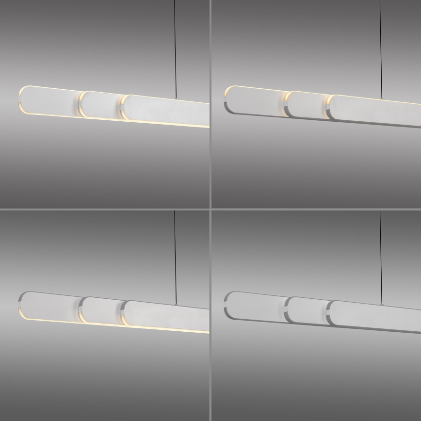 Schöner Wohnen 12577-16 - LED regulējama lustra ar trosi ADRIANA ROUND 2xLED/24W/230V 2700/3000/3500/4000/5000K 160 cm balta