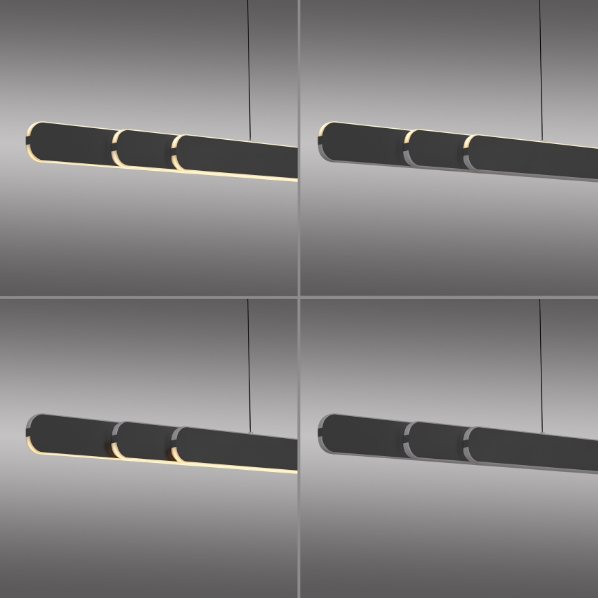 Schöner Wohnen 12577-18 - LED piekaramā lampa ar regulējamu spilgtumu uz kabeļa ADRIANA ROUND 2xLED/24W/230V 2700/3000/3500/4000/5000K melna