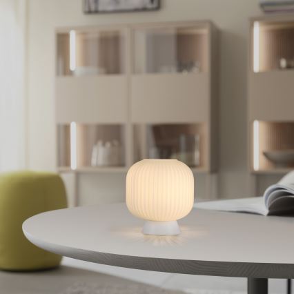 Schöner Wohnen 13573-16 - Galda lampa NAMI 1xE27/25W/230V balta