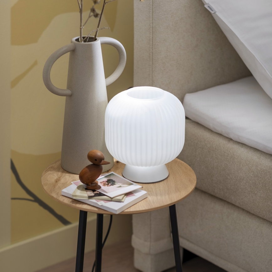 Schöner Wohnen 13573-16 - Galda lampa NAMI 1xE27/25W/230V balta