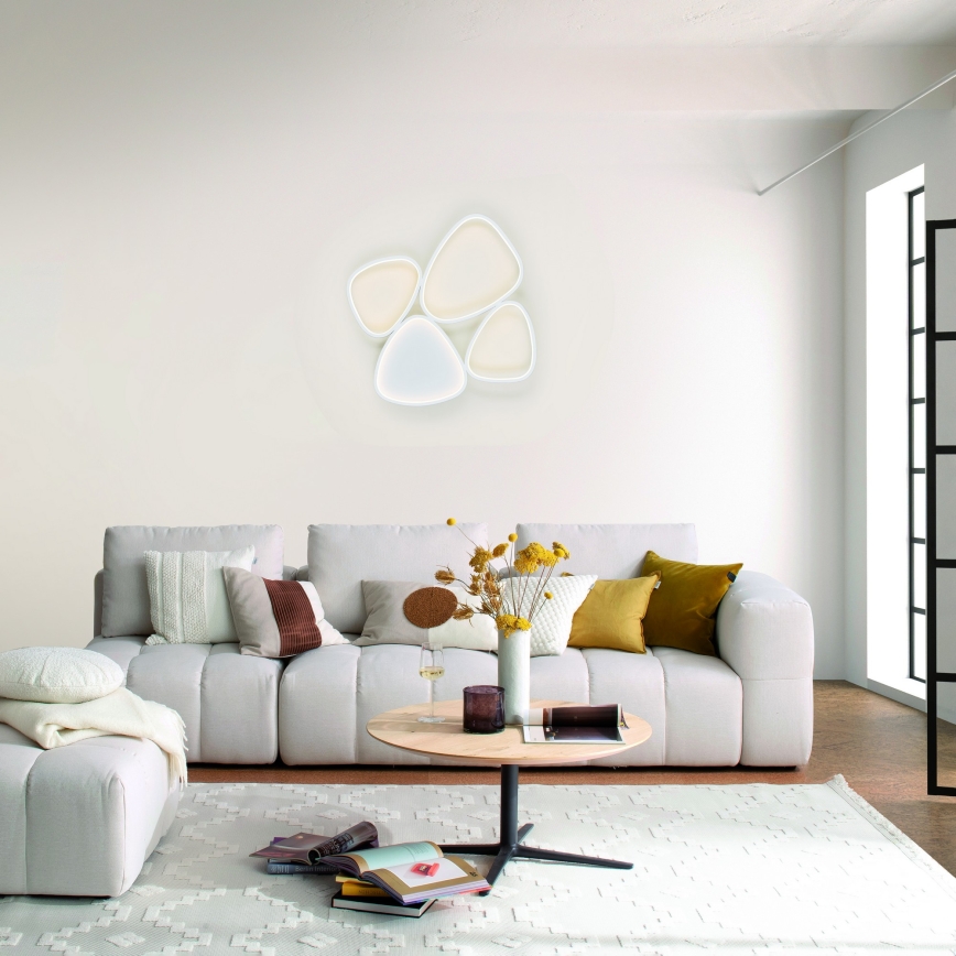 Schöner Wohnen 14038-16 - LED dimmējams griestu gaismeklis PEBBLES LED/35,5W/230V balts