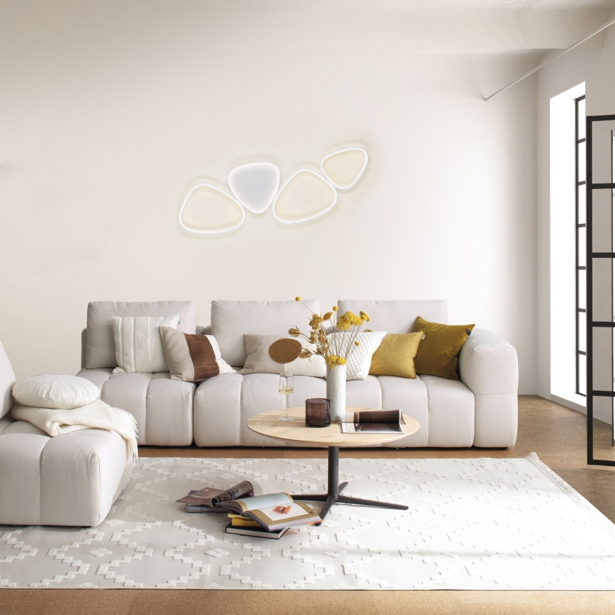 Schöner Wohnen 14039-16 - LED dimējama griestu lampa PEBBLES LED/35,5W/230V balta