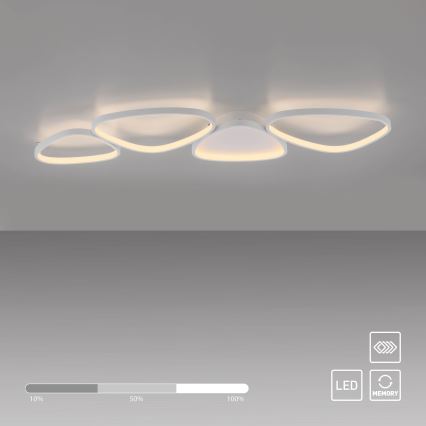 Schöner Wohnen 14039-16 - LED dimējama griestu lampa PEBBLES LED/35,5W/230V balta