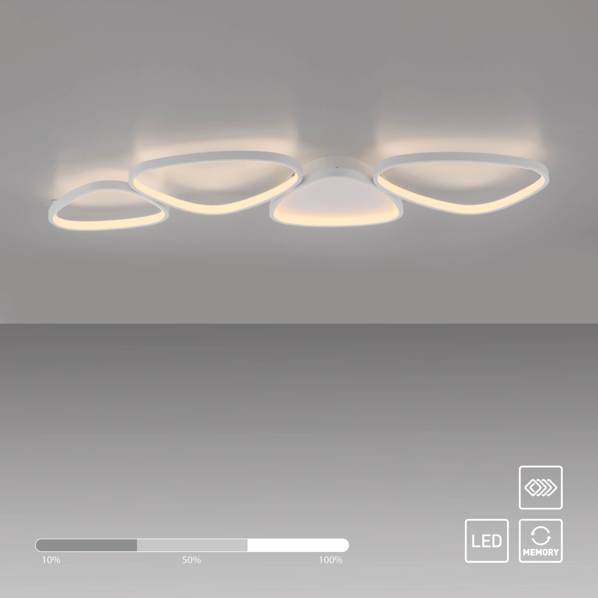 Schöner Wohnen 14039-16 - LED dimējama griestu lampa PEBBLES LED/35,5W/230V balta